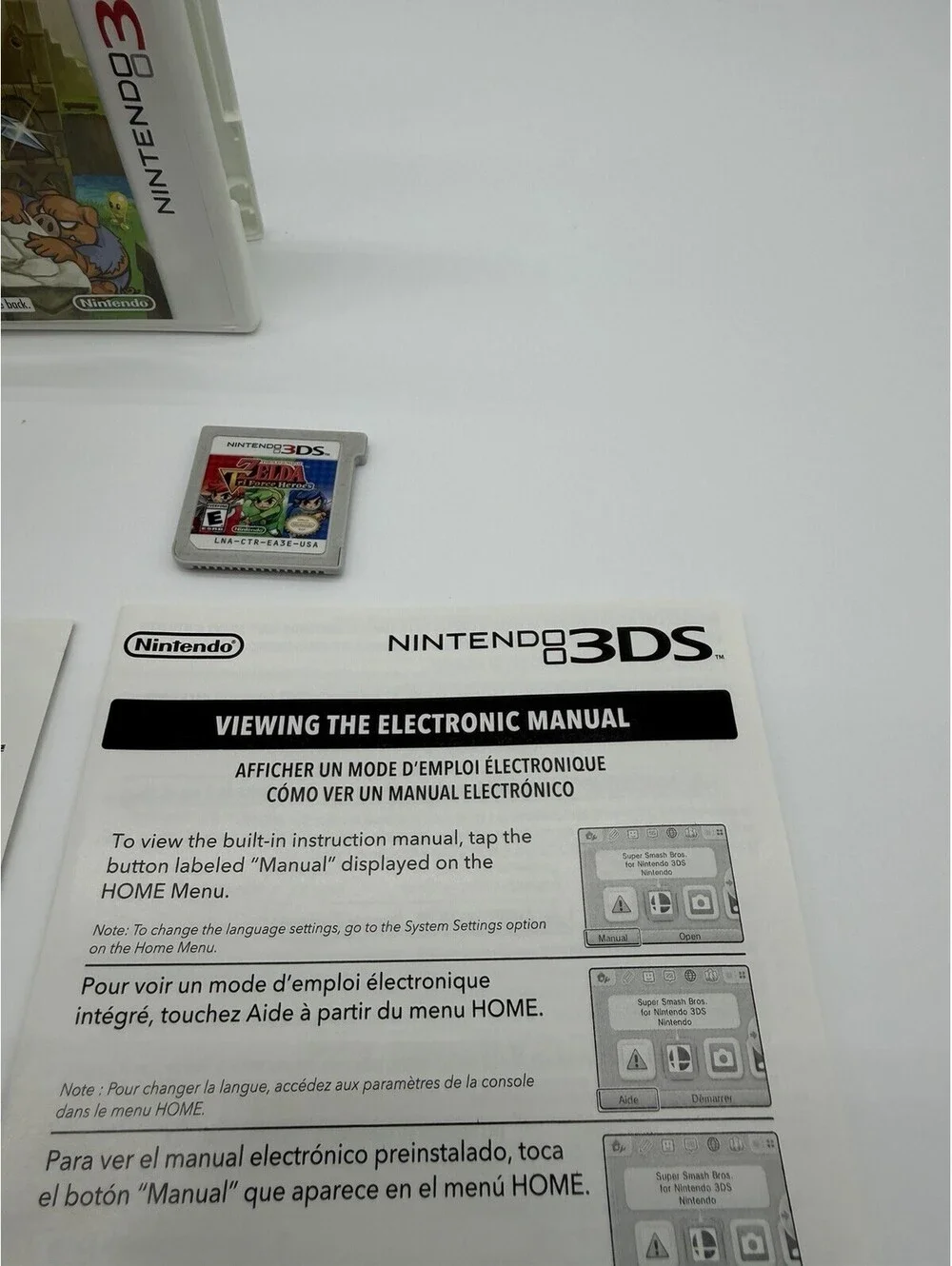 Legend of Zelda: Tri Force Heroes (Nintendo 3DS) 1st Print Complete W/ Manual